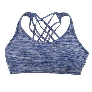 Live Love Dream Aeropostale Heather Blue Strappy Racerback Sports Bra M
